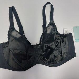 Goddess Keira GD6090 Black 40DDD Underwire Banded Bra NWT